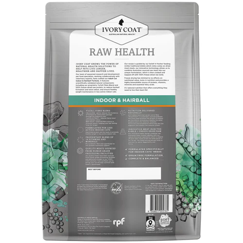 Ivory Coat Raw Health 4kg Chicken +Freeze Dried Raw Lamb ((Indoor & Hairball)) Adult Cat 去毛球室內 (無穀物雞肉乾糧+生羊肺凍乾) 成貓配方 4公斤 (ICS-261313) Ivory Coat Raw Health 4kg Chicken +Freeze Dried Raw Lamb ((Indoor & Hairball)) Adult Cat 去毛球室內 (無穀物雞肉乾糧+生羊肺凍乾) 成貓配方 4公斤 (ICS-261313)